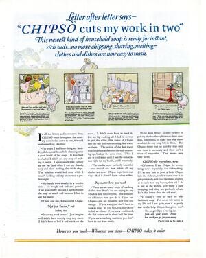 Chipso Quick Suds / Beech-Nuts Peanut Butter Advertisement 1925 Vintage Home